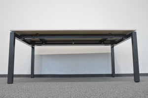 Ergodata Line Desk Schreibtisch mechanisch höhenverstellbar von 680-820 mm - 1600x1000mm - Spanplatte - Ahorn Hell