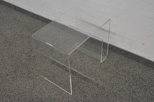 Top Design Plexi Lounge-Table fixe Höhe von 385mm - 480x320mm - Plexiglas - Klar