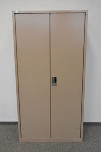 Lista Office Flügeltür-Aktenschrank für 5 Ordner-Reihen 997mm breit - mit Schlüssel - Metall - Beige