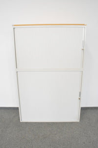 Lista Office Storage Lateralschrank für 5 Ordner-Reihen 1200mm breit - mit Schlüssel - Metall - Weiss