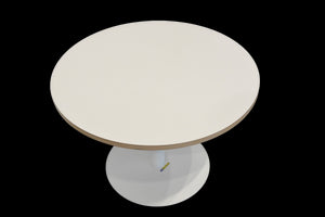Top Design Café Lounge-Table fixe Höhe von 415mm - 600mm Durchmesser - Multiplex Platte - Weiss