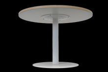 Laden Sie das Bild in den Galerie-Viewer, Top Design Café Lounge-Table fixe Höhe von 415mm - 600mm Durchmesser - Multiplex Platte - Weiss