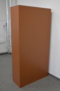 Lista Office Storage Flügeltür-Aktenschrank für 5 Ordner-Reihen 1000mm breit - ohne Schloss - Metall - RAL 8004 Kupferbraun