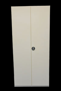 Top Design Acta Base Flügeltür-Aktenschrank für 6 Ordner-Reihen 1000mm breit - mit Schlüssel - Metall - Weiss