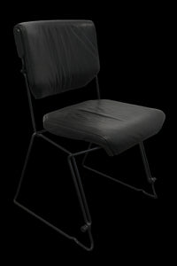 Giroflex G33 Sitzungsstuhl ohne Armlehnen - Leder - Schwarz