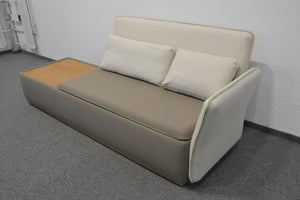 Casala Palau Stream Lounge Sofa für 2 Personen + Ablagefläche - Stoff - Braun