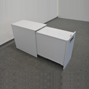 Sitag Apothekerschrank Öffnung rechts 800mm tief - mit Schlüssel - Spanplatte Weiss