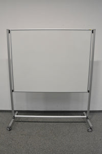 O+C System Tafelständer fahrbar Whiteboard + Pinwand - Metall - Weiss