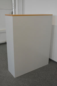 Lista Office Storage Lateralschrank für 4 Ordner-Reihen 1200mm breit - mit Schlüssel - Metall - Weiss