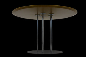 Top Design Elegant Sitzungstisch fixe Höhe von 710mm - Durchmesser 1200mm - Multiplex Platte - Buchenfurnier