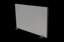 Laden Sie das Bild in den Galerie-Viewer, König + Neurath Inside Trennwand mit Tischhalterung 750mm breit - Stoff - Grau