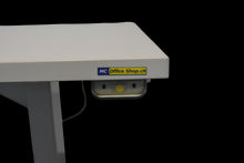 Laden Sie das Bild in den Galerie-Viewer, Denz AERO FLEX Sitz-Steh Schreibtisch elektrisch höhenverstellbar von 625-1285mm - 1600x800mm - Spanplatte - Lichtgrau