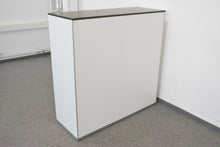Laden Sie das Bild in den Galerie-Viewer, Wini Winea Maxx Regal für 3 Ordner-Reihen 1200mm breit - Spanplatte - Weiss / Holz