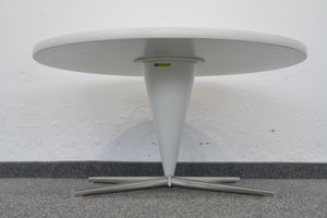 Top Design Café II Lounge-Table fixe Höhe von 410mm - 790mm Durchmesser - Spanplatte - Weiss