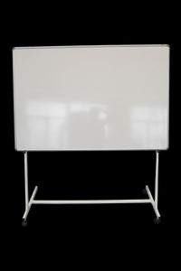 Berec Tafelständer fahrbar Whiteboard - Metall - Weiss