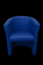 Laden Sie das Bild in den Galerie-Viewer, Top Design Classic Sessel - Leder - Blau