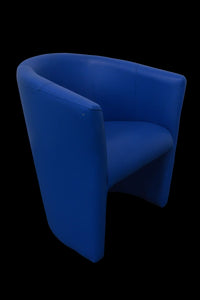 Top Design Classic Sessel - Leder - Blau