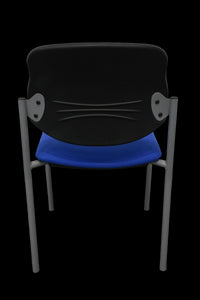 Nowy Styl Classic Sitzungsstuhl ohne Armlehnen - Stoff - Blau
