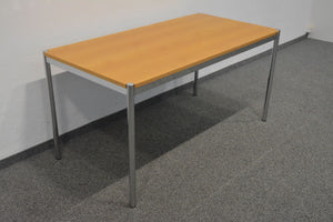 Ergodata Multi Desk Rondo Sitzungstisch von 740mm - 1500x750mm - Holz - Birnbaumfurnier