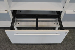 Sitag MCS Sideboard Modul mit Schlüssel - 2400mm breit - Spanplatte Weiss