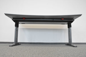 Ergodata System Desk Schreibtisch Sinus mechanisch höhenverstellbar von 685-785mm - 1700x900mm - MDF - Grau gemustert