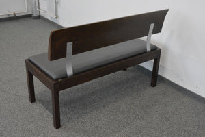 Top Design Basic Sitzbank ohne Armlehnen 1245mm breit - Kunstleder - Anthrazit