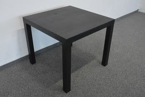 Top Design Exclusiv Sitzungstisch fixe Höhe von 735mm - 850x850mm - Spanplatte - Schwarz lackiert