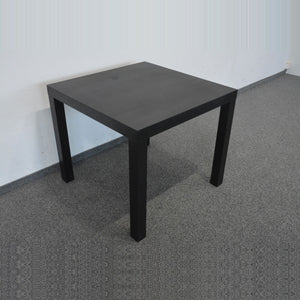 Top Design Exclusiv Sitzungstisch fixe Höhe von 735mm - 850x850mm - Spanplatte - Schwarz lackiert