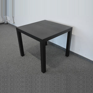 Top Design Exclusiv Sitzungstisch fixe Höhe von 735mm - 850x850mm - Spanplatte - Schwarz lackiert