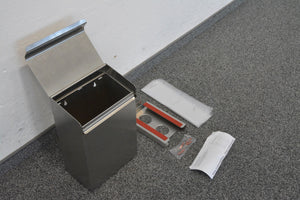 Air Wolf Basic Hygieneabfallbehälter mit Beutelspender - Metall - Stahl poliert