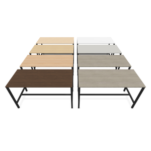 Narbutas Nova Hochtisch - Spanplatte Eschendekor sandbeige mit Struktur