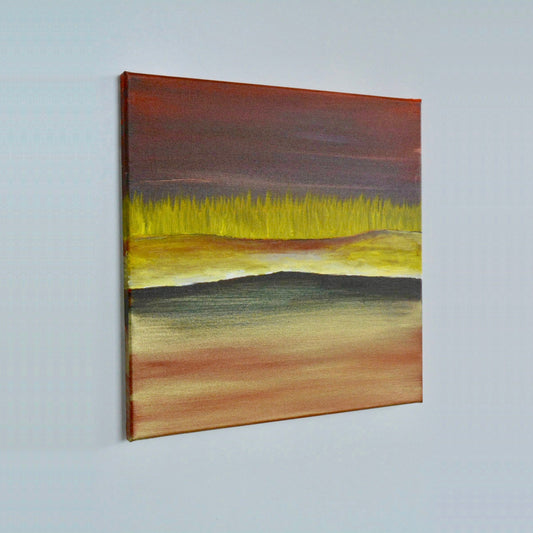 J. Muhlig / Der See der Ruhe.. - Leinwand auf Holzrahmen Diverse