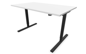 Narbutas Easy Sitz-Steh Schreibtisch - Spanplatte - Weiss