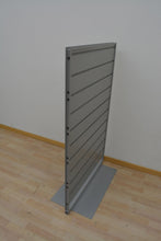 Laden Sie das Bild in den Galerie-Viewer, Steelcase Massiv Trennwand freistehend - 803mm breit - Metall - Silbergrau
