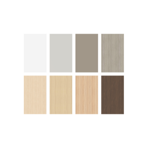 Narbutas Nova Wood Schreibtisch - Spanplatte Perlgrau