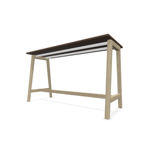 Narbutas Nova Wood Hochtisch - Spanplatte Walnussdekor dunkel mit Struktur