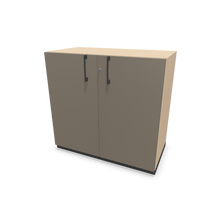 Laden Sie das Bild in den Galerie-Viewer, Narbutas Choice Flügeltürschrank - Spanplatte - Eschendekor sandbeige mit Struktur