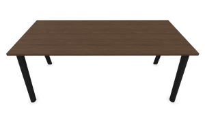 Narbutas Nova Wood Schreibtisch - Spanplatte - Walnussdekor dunkel mit Struktur