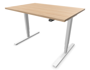 Narbutas Easy High Sitz-Steh Schreibtisch - Spanplatte - Bernsteineichendekor mit Struktur