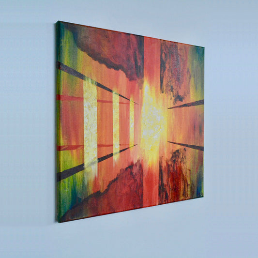 J. Muhlig / Das Licht im All - Leinwand auf Holzrahmen Diverse