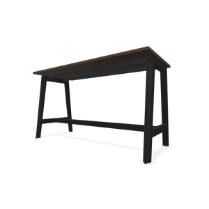 Narbutas Nova Wood Hochtisch - Spanplatte Walnussdekor dunkel mit Struktur
