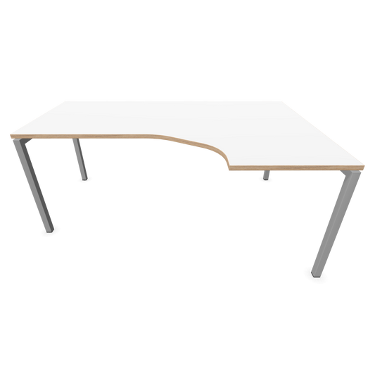 Narbutas Nova U Eckschreibtisch - Spanplatte Weiss / Holz
