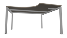 Laden Sie das Bild in den Galerie-Viewer, Narbutas Nova U Eckschreibtisch - Spanplatte - Cubanitgrau