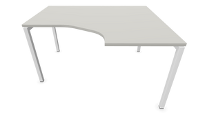 Narbutas Nova U Eckschreibtisch - Spanplatte - Perlgrau